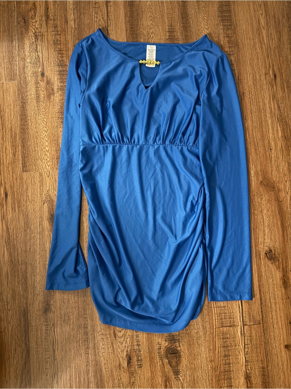 Blue Long-Sleeve Women's Top